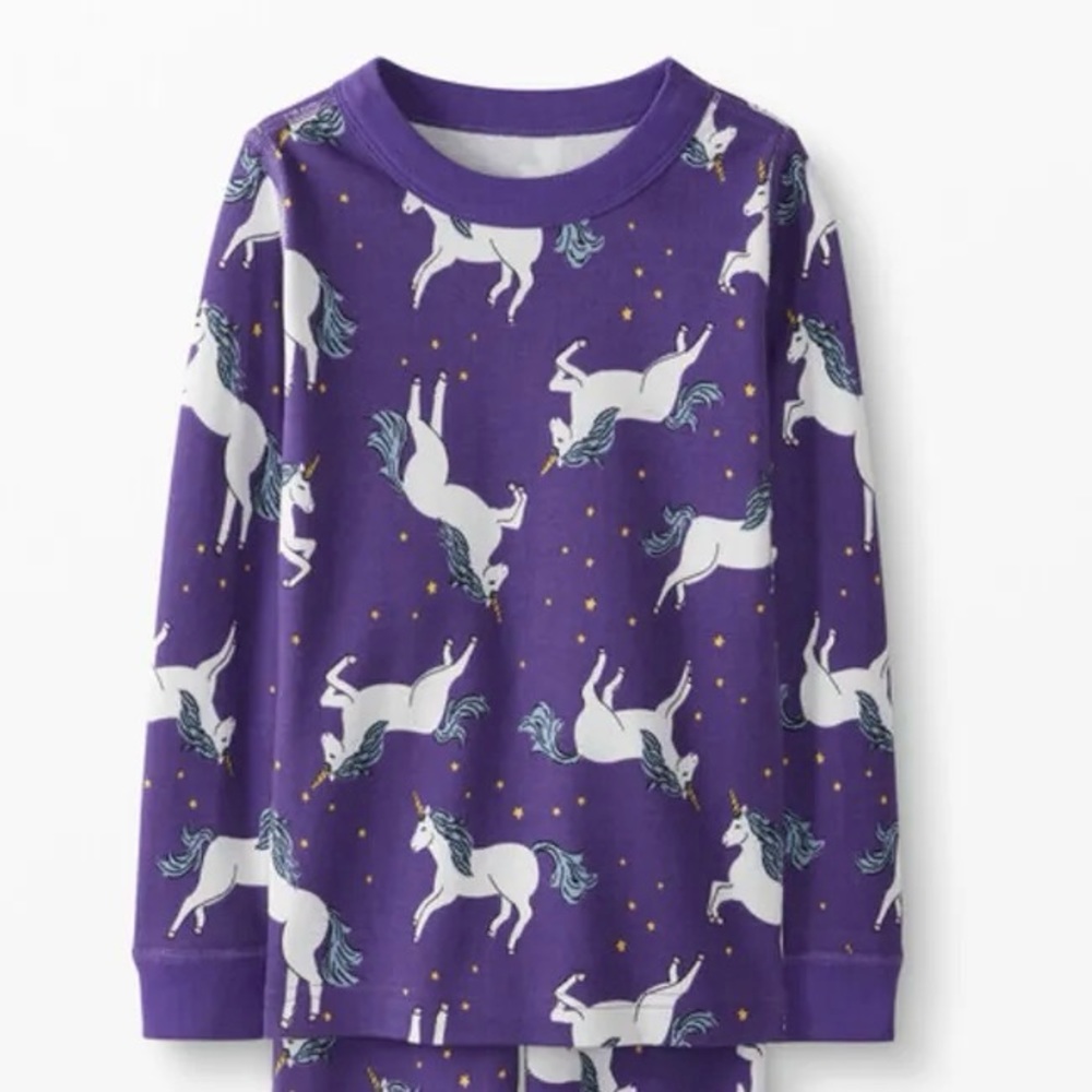 Hanna Andersson Unicorn Long John Pajama Top